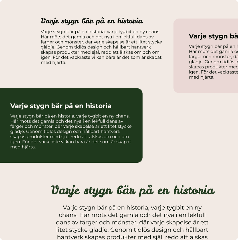 Typografi Idas little shop